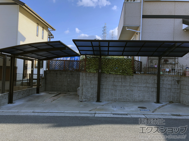 大阪府四條畷市ののカーポート プレシオスポート 積雪〜20cm対応 施工例