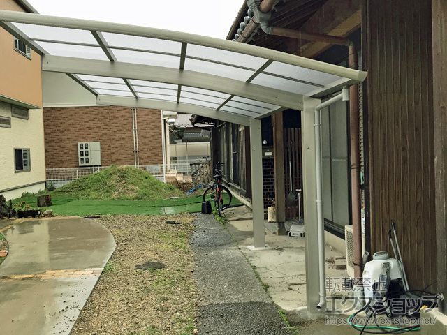 岐阜県岐阜市ののカーポート プレシオスポート 積雪〜20cm対応 施工例