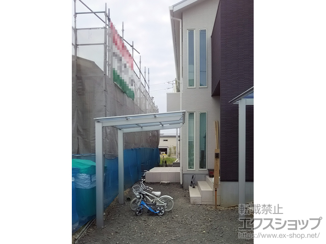 愛知県名古屋市ののサイクルポート・駐輪場 ネスカFミニ (フラットスタイル) 積雪〜20cm対応 施工例