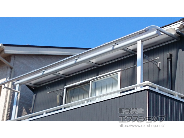 埼玉県川越市ののバルコニー・ベランダ屋根 ヴェクターテラス R型 屋根タイプ 単体 積雪〜20cm対応 施工例