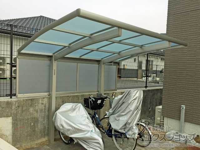 広島県広島市ののサイクルポート・駐輪場 レイナポートグランミニ 積雪〜20cm対応 施工例