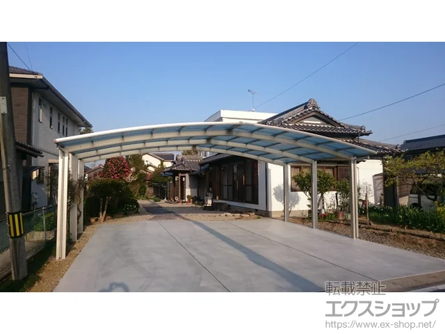 愛知県豊田市のYKKAPのカーポート レイナトリプルポートグラン　積雪～20cm対応 施工例