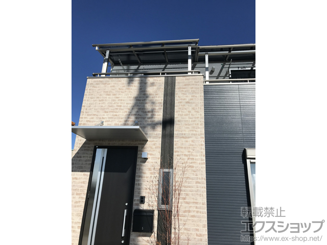 徳島県徳島市ののバルコニー・ベランダ屋根 ヴェクターテラス R型 屋根タイプ 単体 積雪〜20cm対応 施工例