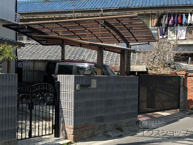 大阪府四條畷市ののサイクルポート・駐輪場 レイナポートグランミニ 積雪〜20cm対応 施工例