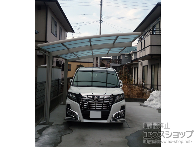福島県福島市ののカーポート レイナポートグラン　積雪〜20cm対応 施工例