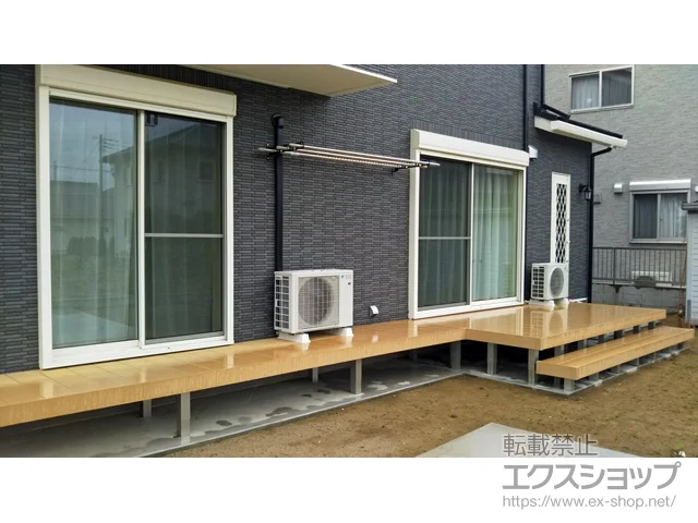 千葉県匝瑳市のYKKAPのウッドデッキ リウッドデッキ 200 施工例