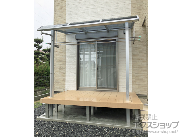 佐賀県佐賀市ののテラス屋根 ヴェクターテラス R型 テラスタイプ 単体 積雪〜20cm対応 施工例
