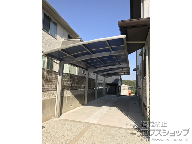 長崎県長崎市ののカーポート レイナポートグラン 縦連棟　積雪〜20cm対応 施工例