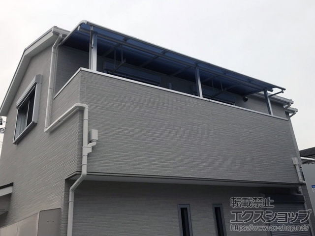 大阪府和泉市ののバルコニー・ベランダ屋根 ヴェクターテラス R型 屋根タイプ 単体 積雪〜20cm対応 施工例