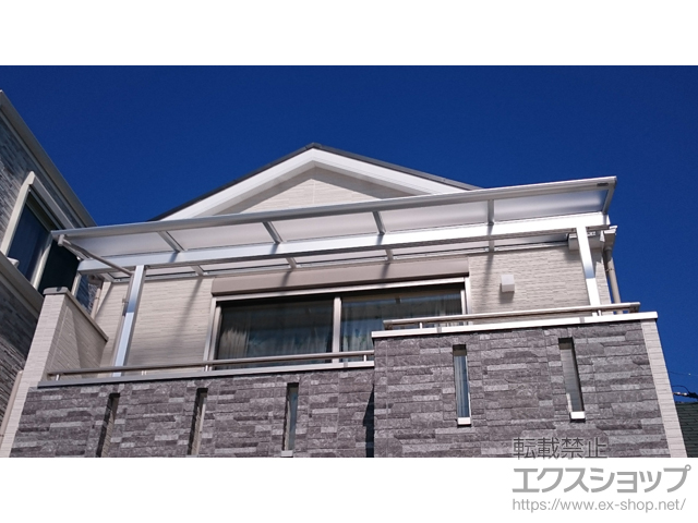 兵庫県伊丹市ののバルコニー・ベランダ屋根 ヴェクターテラス F型 屋根タイプ 単体 積雪〜20cm対応 施工例