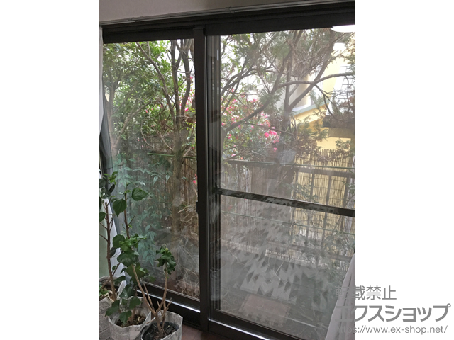 京都府宇治市のの二重窓（内窓） インプラス ダストバリア仕様 引違い窓 2枚建 施工例