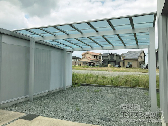 三重県伊勢市ののカーポート エフルージュ ツイン 積雪〜20cm対応 施工例