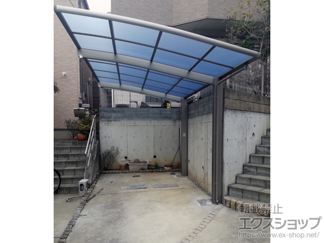 東京都板橋区ののカーポート ネスカR (ラウンドスタイル) 積雪〜20cm対応 施工例