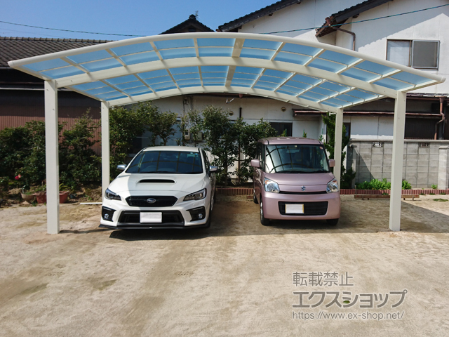島根県出雲市ののカーポート レイナツインポートグラン　積雪〜20cm対応 施工例