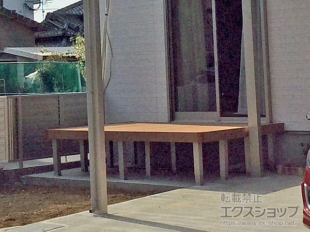 長崎県西彼杵郡時津町ののウッドデッキ マージウッドデッキ 施工例