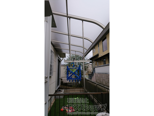 兵庫県姫路市ののテラス屋根 ヴェクターテラス R型 テラスタイプ 単体 積雪〜20cm対応 施工例