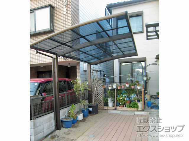 大阪府東大阪市ののカーポート プレシオスポート 積雪〜20cm対応 施工例