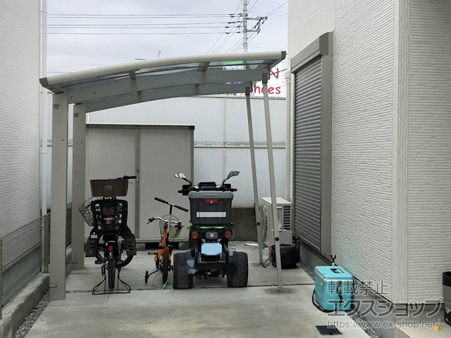 神奈川県小田原市ののサイクルポート・駐輪場 レイナポートグランミニ 積雪〜20cm対応 施工例