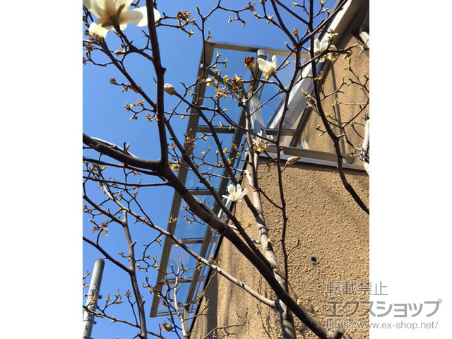 東京都大田区ののバルコニー・ベランダ屋根 スピーネ F型 屋根タイプ 単体 積雪〜20cm対応 施工例