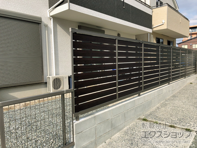 福岡県筑紫郡那珂川町ののフェンス・柵 アルメッシュフェンス1型 フリーポールタイプ 施工例