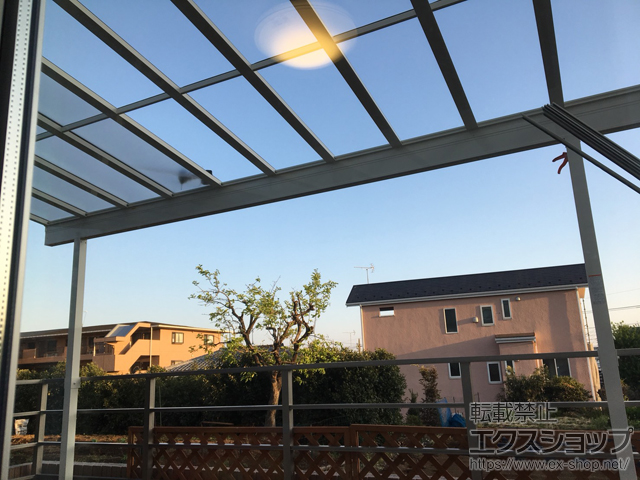 神奈川県川崎市ののテラス屋根 スピーネ F型 テラスタイプ 単体 積雪〜20cm対応 施工例