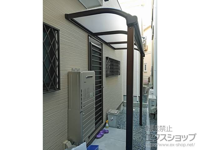 大阪府高槻市ののテラス屋根 ヴェクターテラス R型 テラスタイプ 単体 積雪〜20cm対応 施工例