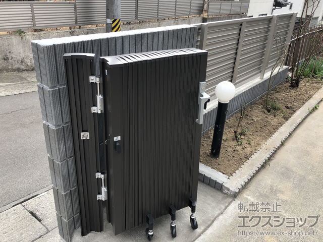 宮城県仙台市ののカーゲート アルシャインII M型 Aタイプ ノンレール 片開き 390S 施工例