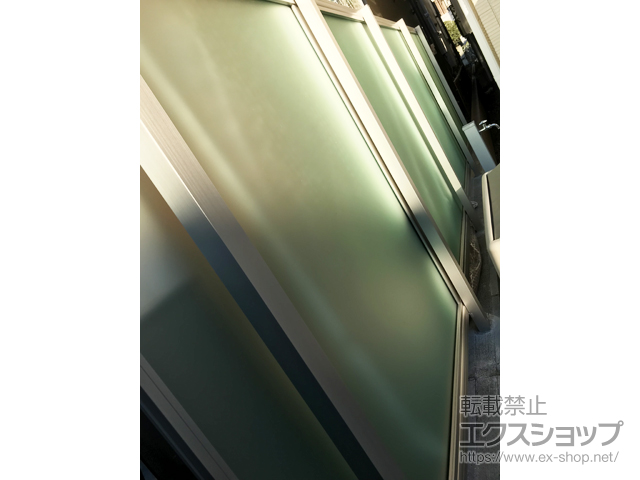 東京都江戸川区ののフェンス・柵 シンプレオフェンスP1型 目隠しポリカパネル 自由柱施工 施工例