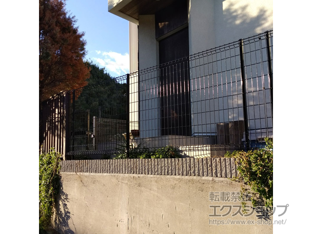 神奈川県横須賀市ののフェンス・柵 ハイグリッドフェンスN8型 フリーポールタイプ 施工例