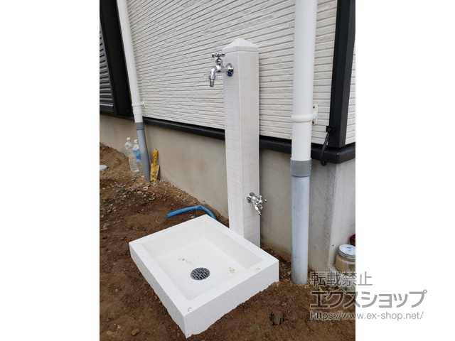 千葉県印旛郡栄町のの立水栓・ガーデンシンク 立水栓ユニット モ・エットL シンプルパンセット 施工例