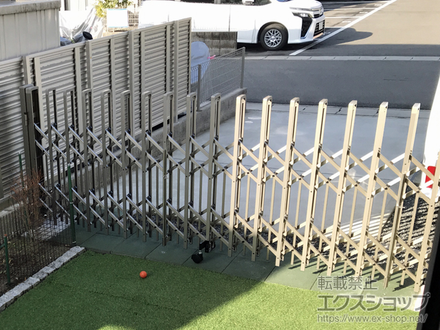 京都府京都市ののカーゲート トリップゲート ペットガード型 ノンレール 片開き ※33Ｓ 施工例