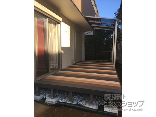 千葉県木更津市ののウッドデッキ リウッドデッキ 200 施工例