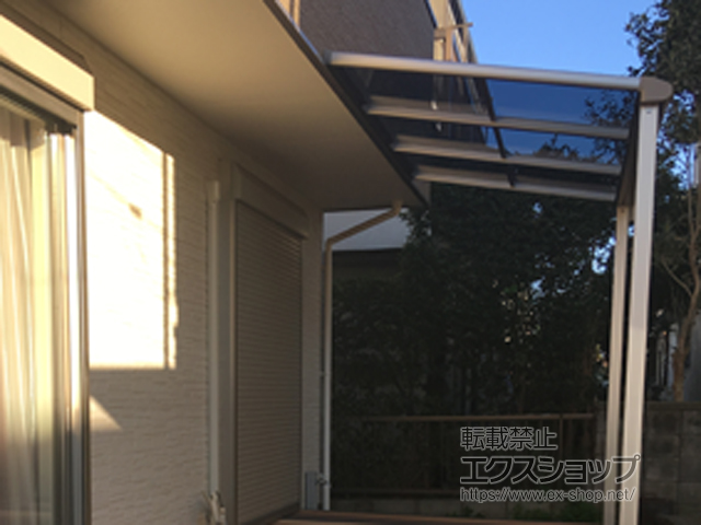 千葉県木更津市ののテラス屋根 ヴェクターテラス F型 テラスタイプ 単体 積雪〜20cm対応 施工例