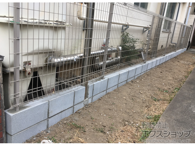 東京都北区ののフェンス・柵 メッシュフェンス G10 自由柱 施工例