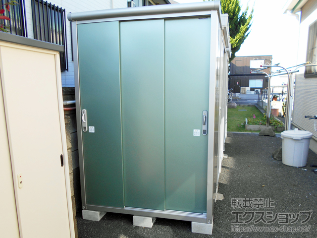 埼玉県春日部市のの物置・屋外倉庫 エスモ 一般型 1350×900×1959（ESE-1309A） ESE-1309A-EG 施工例