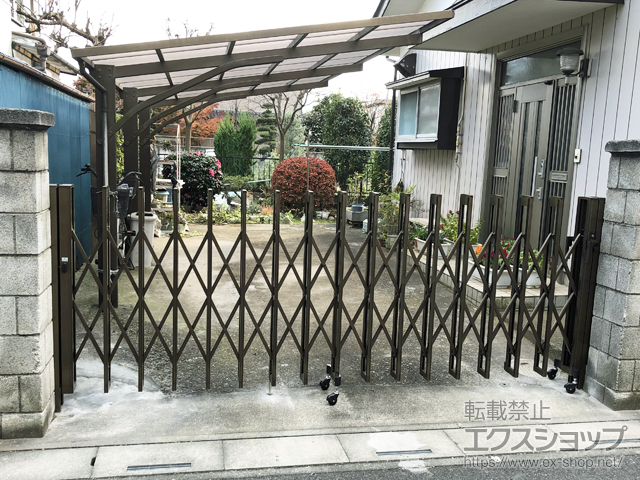 埼玉県さいたま市ののカーゲート アルシャインII M型 Aタイプ ノンレール 片開き 350S 施工例