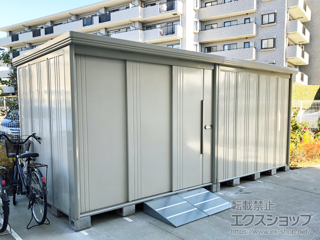 東京都町田市のの物置・屋外倉庫 Mr.ストックマンダンディ 一般型 5079×1922×2110 ND-5019-W 施工例