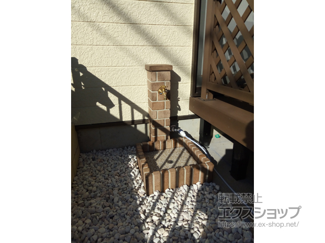 千葉県君津市のの立水栓・ガーデンシンク ネオキャスティスタンド 施工例