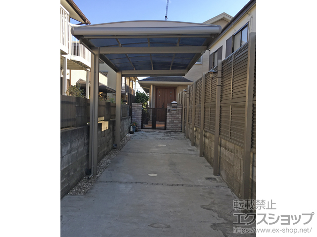 東京都日野市ののカーポート フーゴAプラス (アーチスタイル) 積雪〜20cm対応 施工例