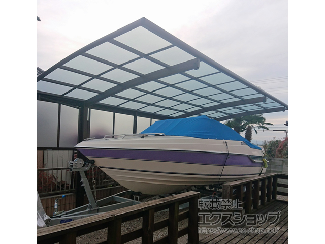 群馬県伊勢崎市ののカーポート レイナポートグラン 延長　積雪〜20cm対応 施工例