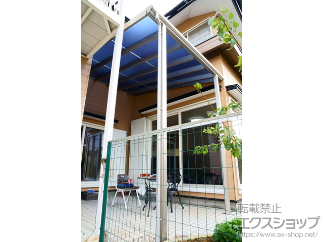 千葉県東金市ののテラス屋根 ヴェクターテラス F型 ビッグサイズ 単体 積雪〜20cm対応 施工例