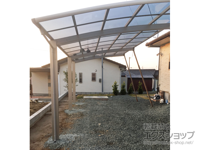 福岡県大牟田市ののカーポート レイナポートグラン 延長　積雪〜20cm対応 施工例