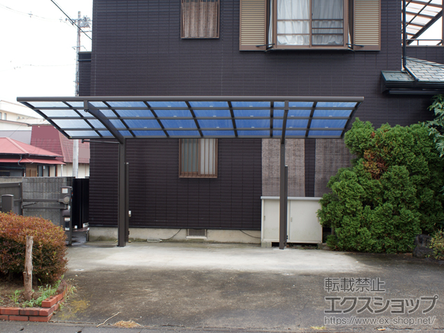 神奈川県海老名市ののカーポート フーゴR (ラウンドスタイル) 積雪〜20cm対応 施工例