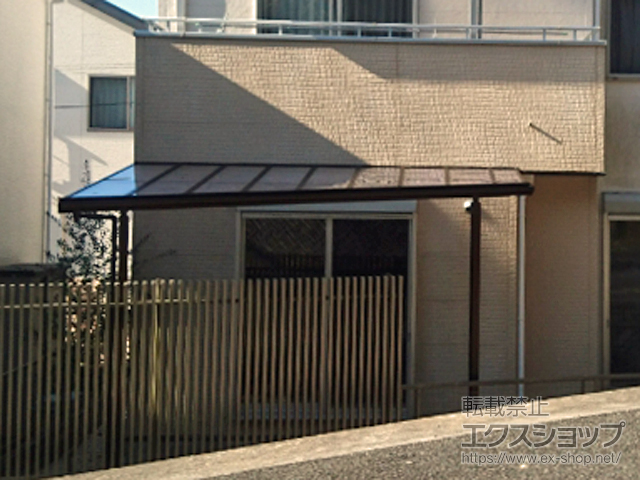 兵庫県姫路市ののテラス屋根 ヴェクターテラス F型 テラスタイプ 単体 積雪〜20cm対応※前面台形納まり 施工例