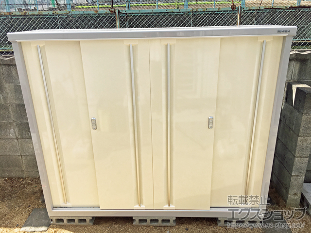 大分県大分市のの物置・屋外倉庫 シンプリー 一般型 1940×515×1603（MJX-195D） MJX-195D-FW 施工例