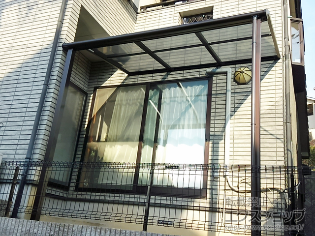 広島県広島市ののテラス屋根 ヴェクターテラス R型 テラスタイプ 単体 積雪〜20cm対応 施工例