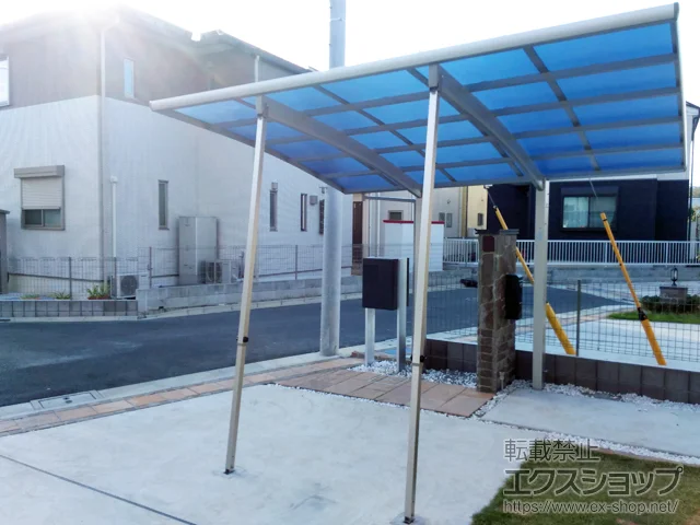 東京都国立市のYKKAPのカーポート レイナポートグラン 積雪〜20cm対応 施工例