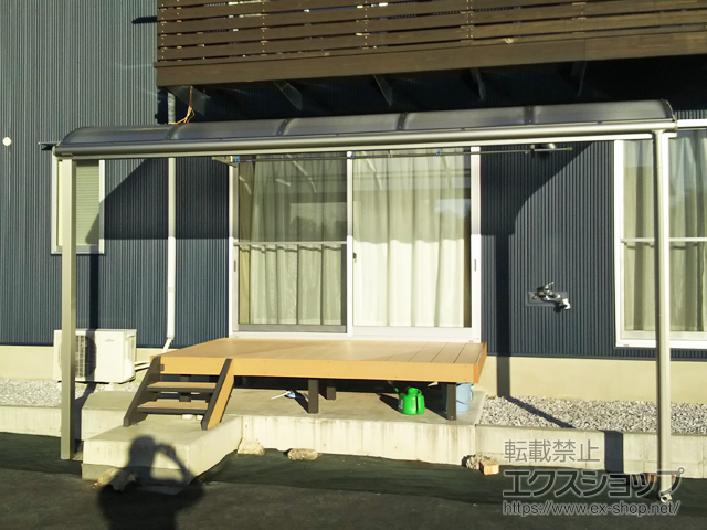 高知県香美市ののテラス屋根 ヴェクターテラス R型 テラスタイプ 単体 積雪〜20cm対応 施工例