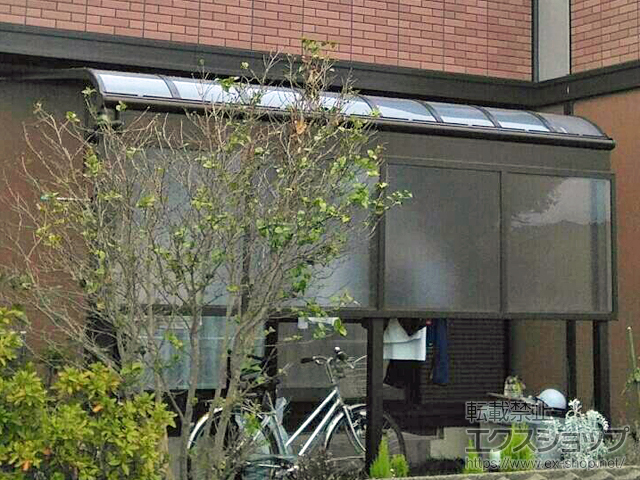 鳥取県東伯郡北栄町ののテラス屋根 ヴェクターテラス R型 1500 テラスタイプ 単体 積雪〜50cm対応 施工例