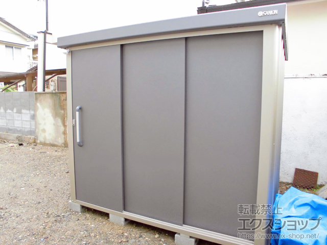 京都府京都市のの物置・屋外倉庫 エスケーエイト SK8-100 一般型 2200×1600×1940 SK8-100-GK 施工例